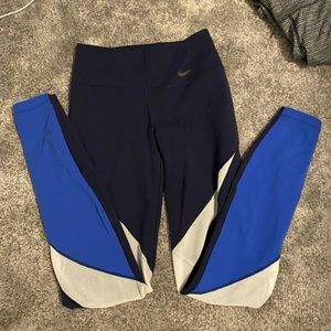 Small dark and light blue Nike women’s leggings